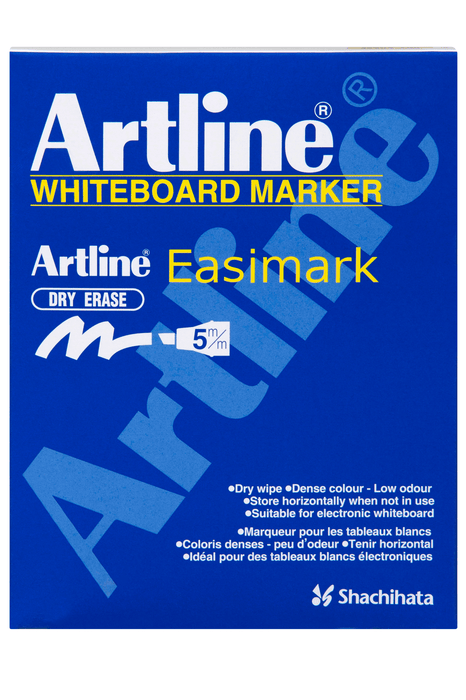 Artline 159 Easimark Whiteboard Marker 5mm Chisel Nib - Red x 12's pack AO115902