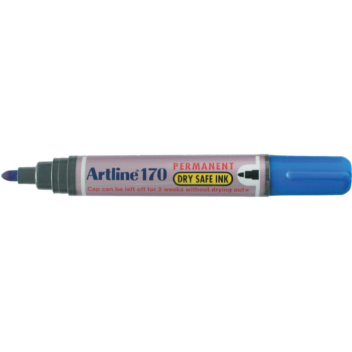 Artline 170 Permanent Marker Fine Tip Blue x 12's pack AO101703