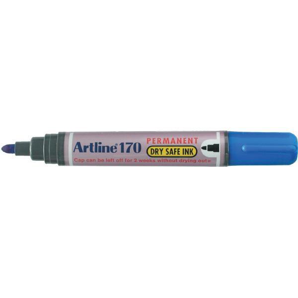Artline 170 Permanent Marker Fine Tip Blue x 12's pack AO101703