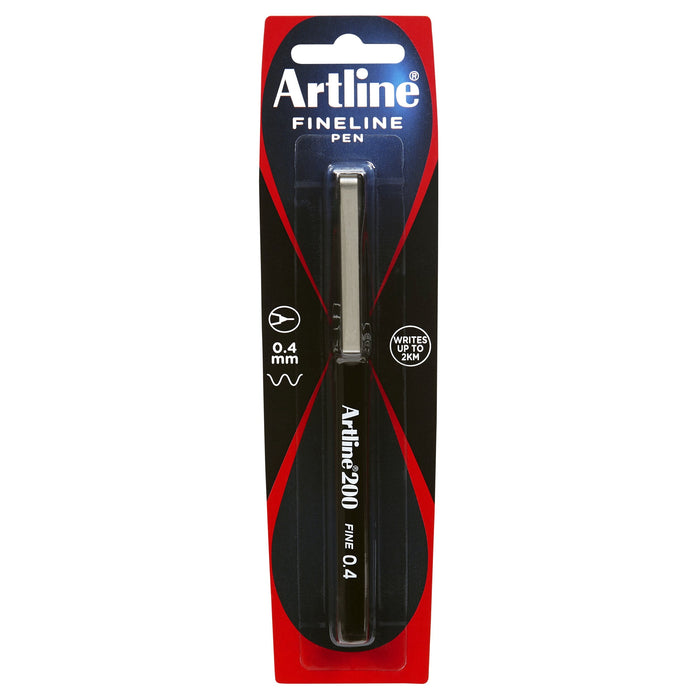 Artline 200 Fineliner Pen 0.4mm Black AO120061