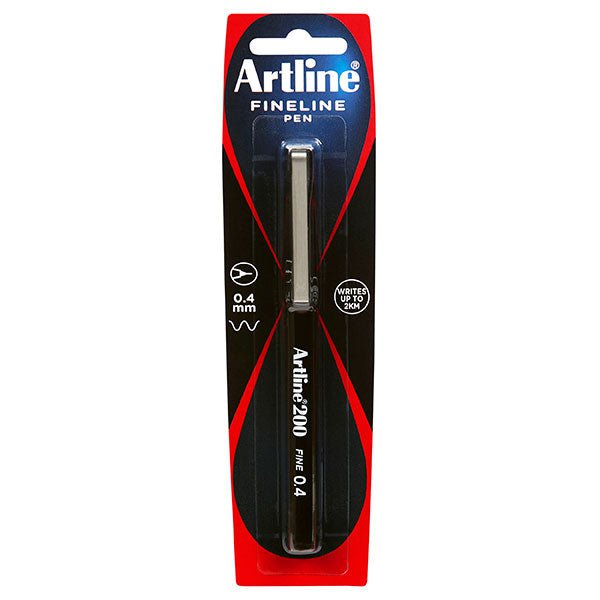 Artline 200 Fineliner Pen 0.4mm Black AO120061