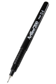 Artline 200 Fineliner Pen 0.4mm Black x 12's pack AO120001