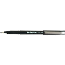 Artline 200 Fineliner Pen 0.4mm Black x 12's pack AO120001