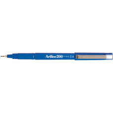 Artline 200 Fineliner Pen 0.4mm Blue x 12's pack AO120003