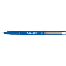 Artline 200 Fineliner Pen 0.4mm Blue x 12's pack AO120003