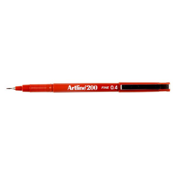 Artline 200 Fineliner Pen 0.4mm Brown x 12's pack AO120008