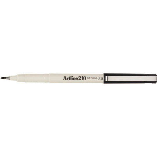 Artline 210 Fineliner Pen 0.6mm - Black AO121001