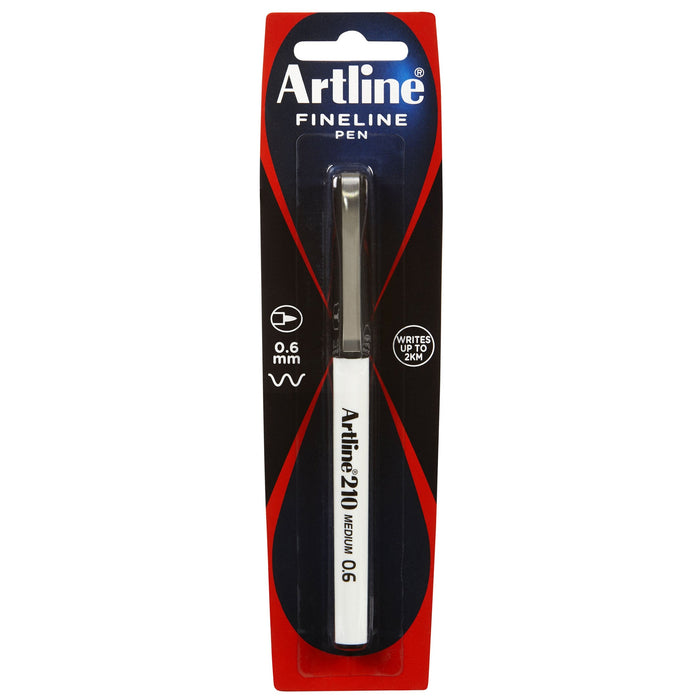 Artline 210 Fineliner Pen 0.6mm - Black AO121071