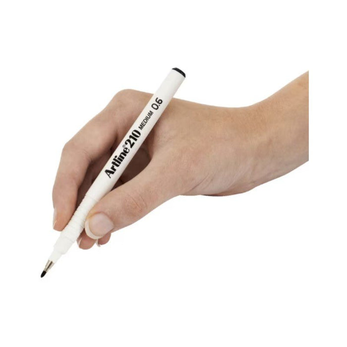 Artline 210 Fineliner Pen 0.6mm Black AO121071