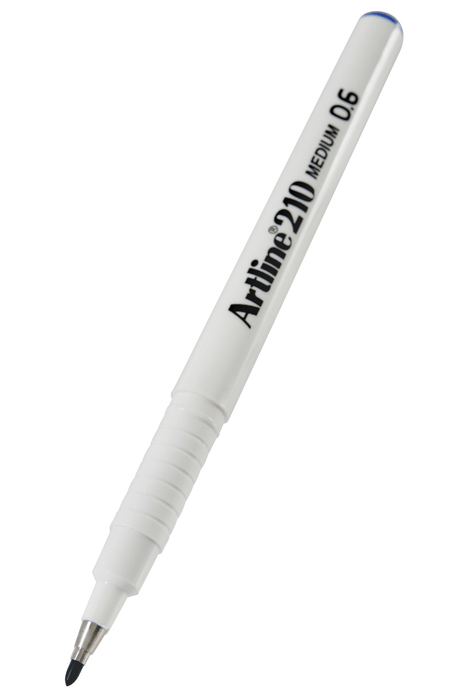 Artline 210 Fineliner Pen 0.6mm Blue x 12's Pack AO121003