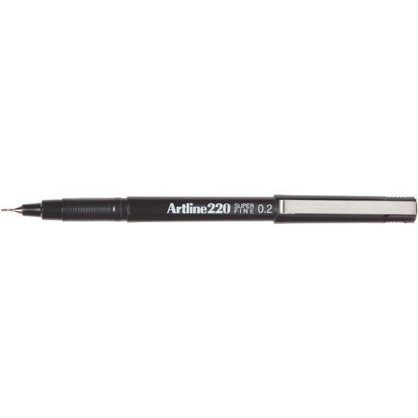 Artline 220 Fineliner Pen 0.2mm - Black AO122001