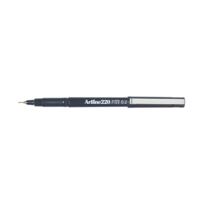 Artline 220 Fineliner Pen 0.2mm Black x 12's pack AO122061