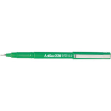 Artline 220 Fineliner Pen 0.2mm Green x 12's pack AO122004