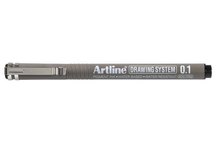 Artline 231 Drawing System Pen 0.1mm Black 12's Pack AO123101