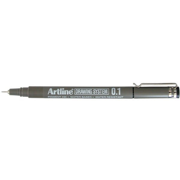 Artline 231 Drawing System Pen 0.1mm Black 12's Pack AO123101