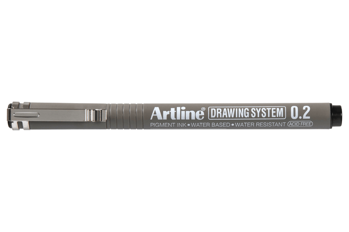 Artline 232 Drawing System Pen 0.2mm Black 12's Pack AO123201