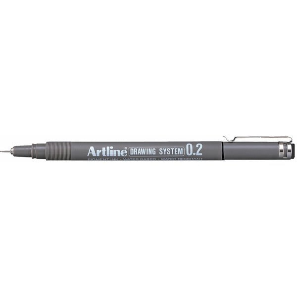 Artline 232 Drawing System Pen 0.2mm Black 12's Pack AO123201