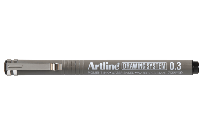 Artline 233 Drawing System Pen 0.3mm Black 12's Pack AO123301
