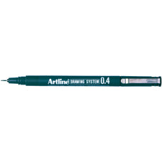 Artline 234 Drawing System Pen 0.4mm Black 12's Pack AO123401