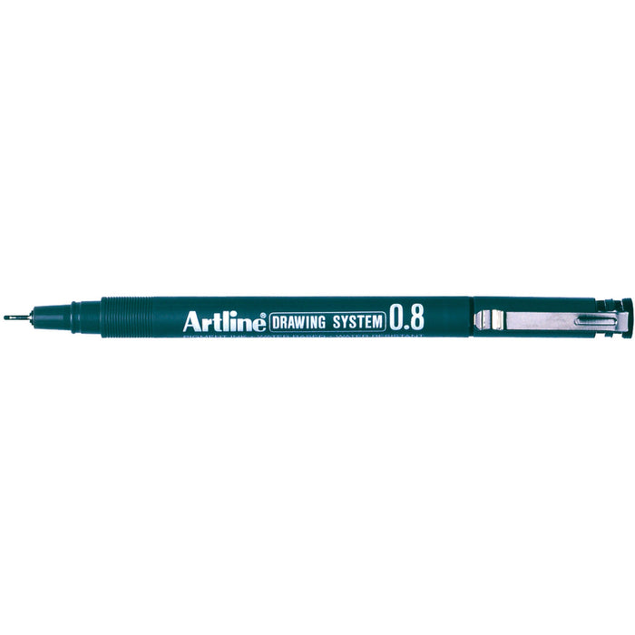 Artline 238 Drawing System Pen 0.8mm Black 12's Pack AO123801