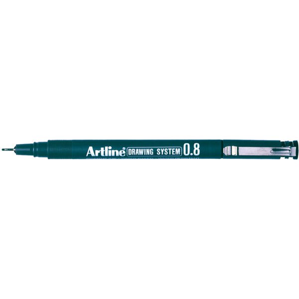 Artline 238 Drawing System Pen 0.8mm Black 12's Pack AO123801