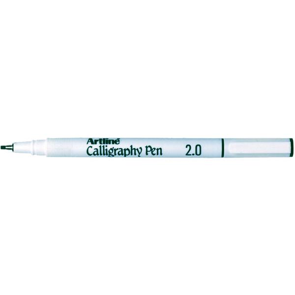 Artline 242 Calligraphy Pen 2mm - Black x 12's pack AO124201