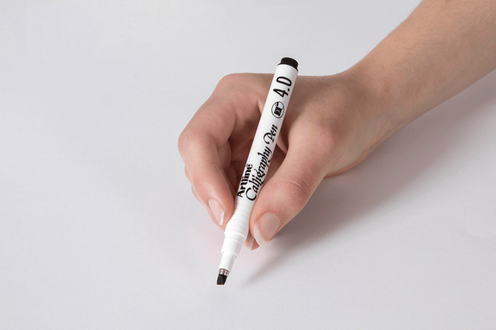 Artline 244 Calligraphy Pen 4mm - Black x 12's pack AO124401