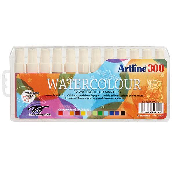 Artline 300 Liquid Crayons 12's Pack AO130041