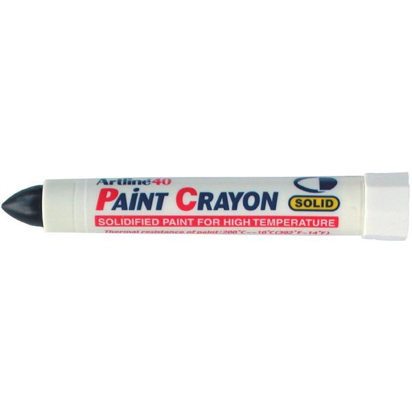 Artline 40 Permanent Paint Crayon Black 12's Pack AO104001