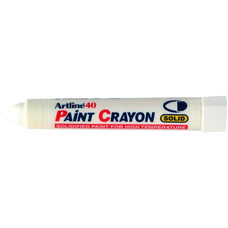 Artline 40 Permanent Paint Crayon White 12's Pack AO104033
