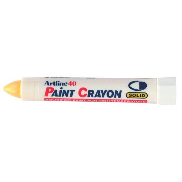 Artline 40 Permanent Paint Crayon Yellow 12's Pack AO104007