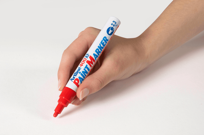 Artline 400 Red Paint Marker 2.3mm Bullet Tip x 12's pack AO140002