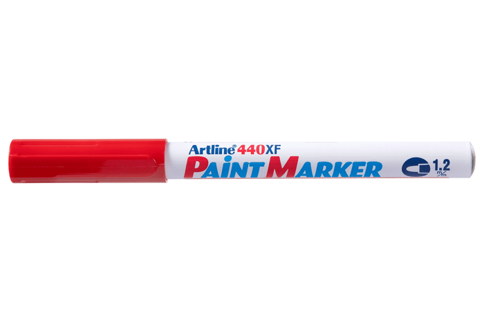 Artline 440 Red Paint Marker 1.2mm Bullet Tip x 12's pack AO144002