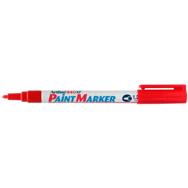 Artline 440 Red Paint Marker 1.2mm Bullet Tip x 12's pack AO144002