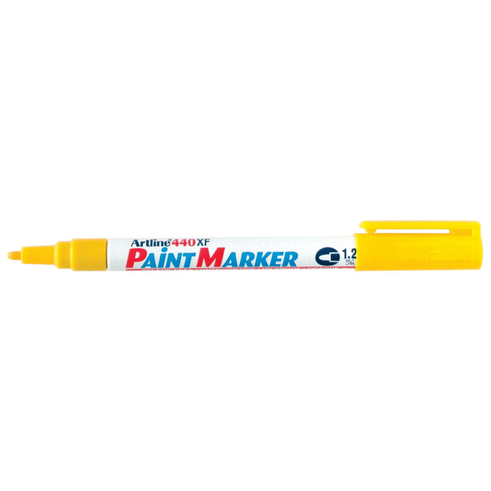 Artline 440 Yellow Paint Marker 1.2mm Bullet Tip x 12's pack AO144007