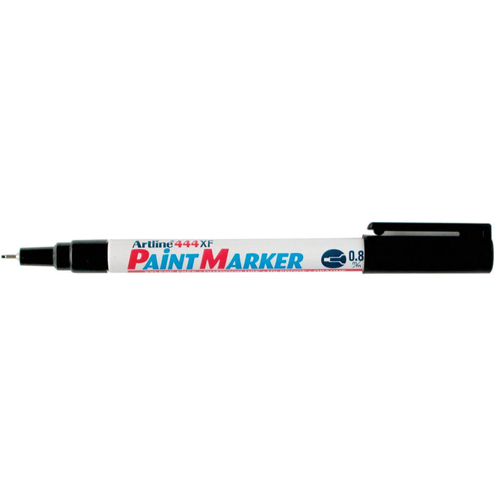 Artline 444 Black Paint Marker 0.8mm Bullet Tip x 12's pack AO144401