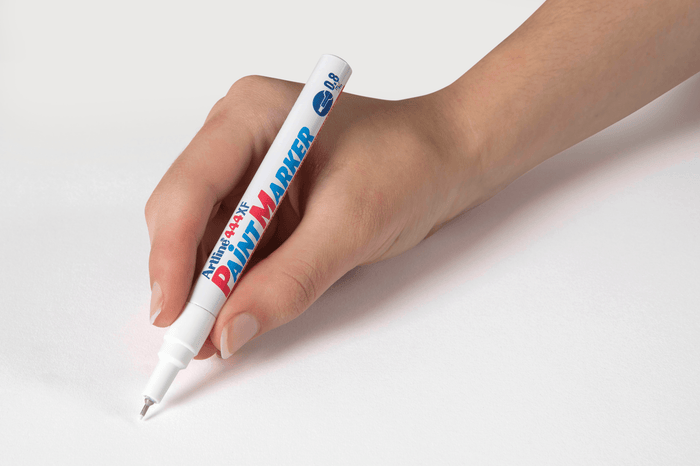 Artline 444 White Paint Marker 0.8mm Bullet Tip x 12's pack AO144433