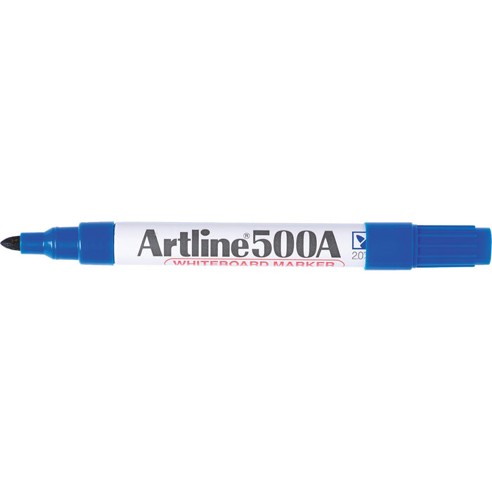 Artline 500A Whiteboard Marker 2mm Bullet Nib - Blue 12's pack AO150003