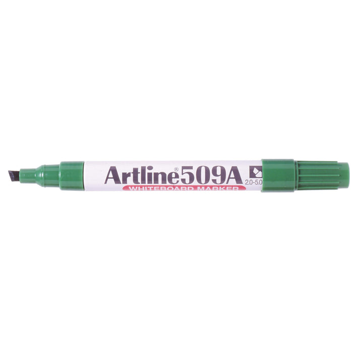 Artline 509A Whiteboard Marker 5mm Chisel Nib - Green 12's pack AO150904A