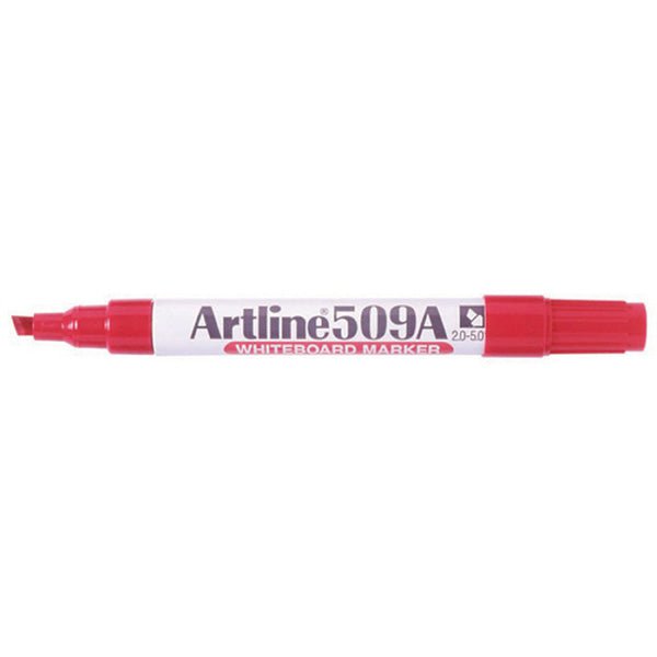 Artline 509A Whiteboard Marker 5mm Chisel Nib - Red 12's pack AO150902A