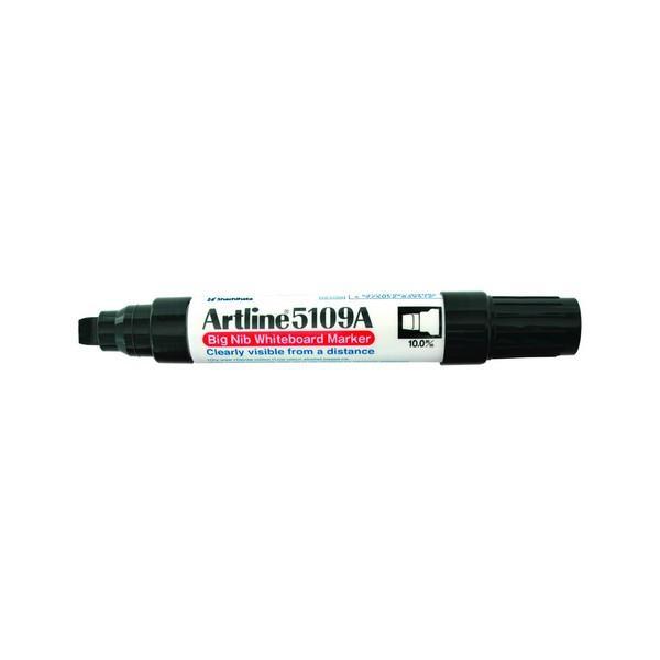 Artline 5109A Whiteboard Marker 10mm Chisel Tip Black AO159061
