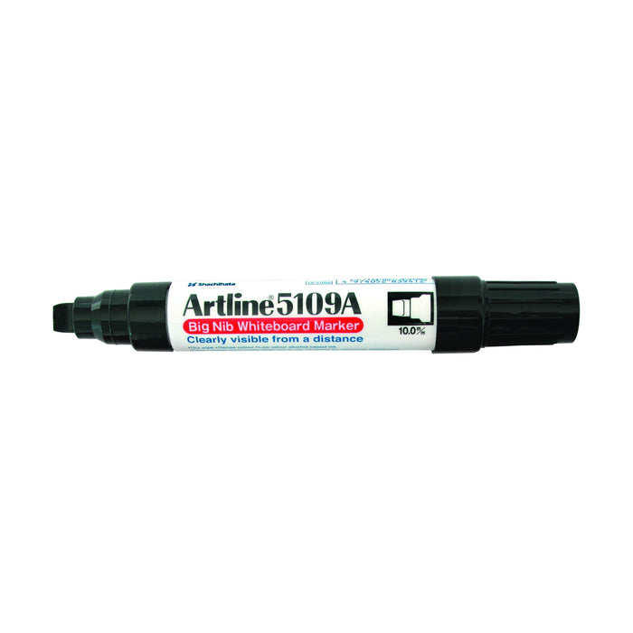 Artline 5109A Whiteboard Marker 10mm Chisel Tip Black AO159061