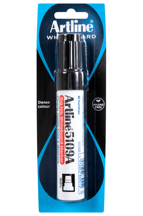 Artline 5109A Whiteboard Marker 10mm Chisel Tip Black AO159061