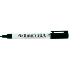 Artline 550A Whiteboard Marker 1.2mm Bullet Nib - Black x 12's pack AO155001A