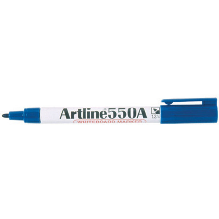 Artline 550A Whiteboard Marker 1.2mm Bullet Nib - Blue x 12's pack AO155003A