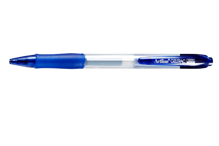 Artline 5570 Geltrac Retractable Gel Pen 0.7mm Medium Blue x 12's pack AO155703