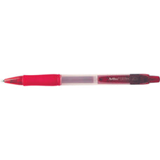 Artline 5570 Geltrac Retractable Gel Pen 0.7mm Medium Red x 12's pack AO155702