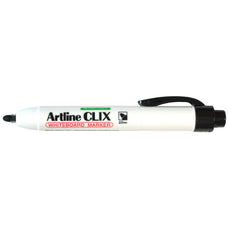 Artline 573 Clix Retractable Whiteboard Marker Bullet Nib - Black x 12's pack4's AO157301