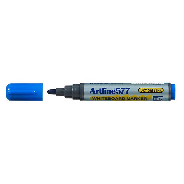 Artline 577 Whiteboard Marker 3mm Bullet Nib Blue x 12's pack AO157703