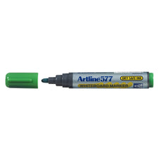 Artline 577 Whiteboard Marker 3mm Bullet Nib Green x 12's pack AO157704